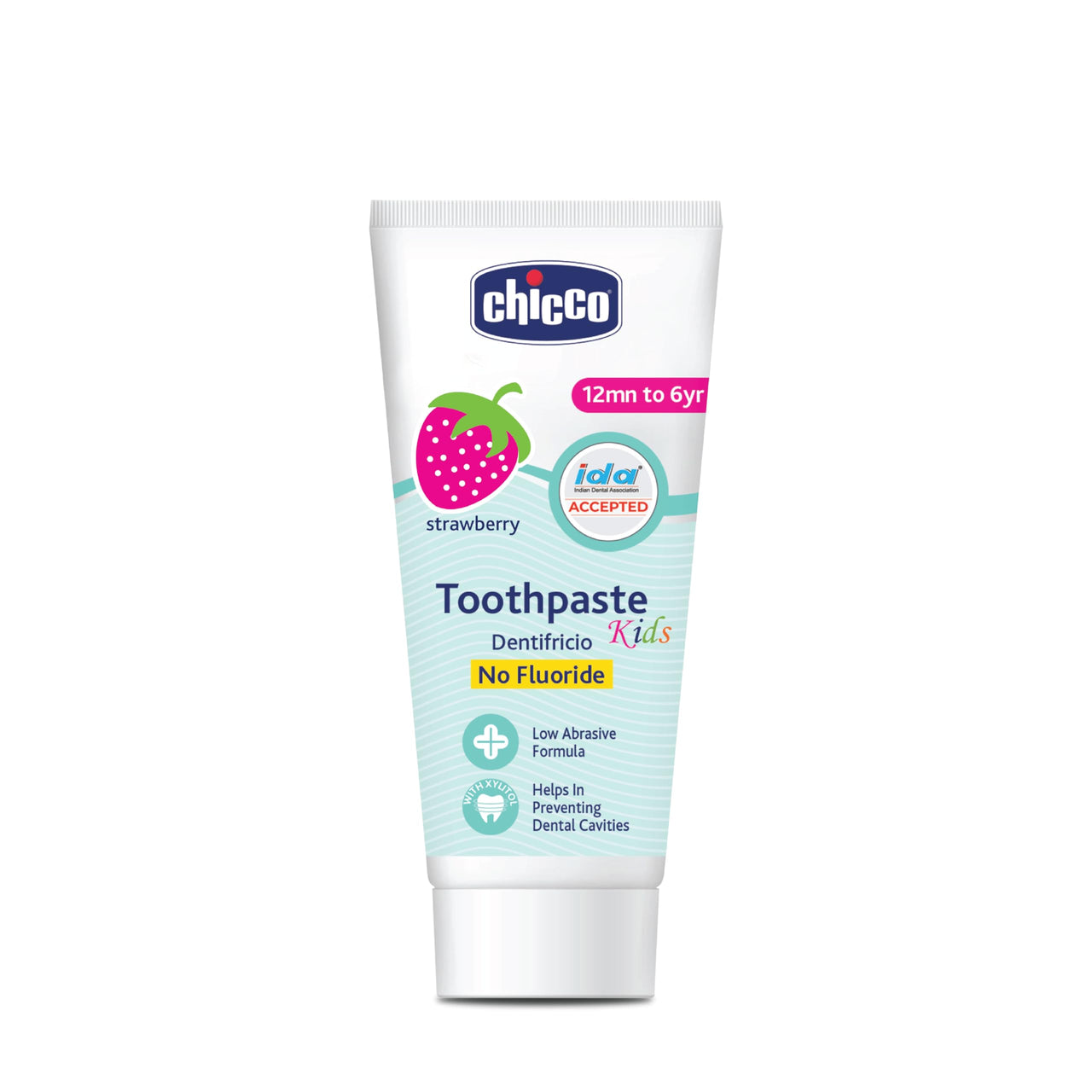 Chicco Toothpaste Apple-Banana (50ml) and Strawberry (50ml) Combo (100ml total)