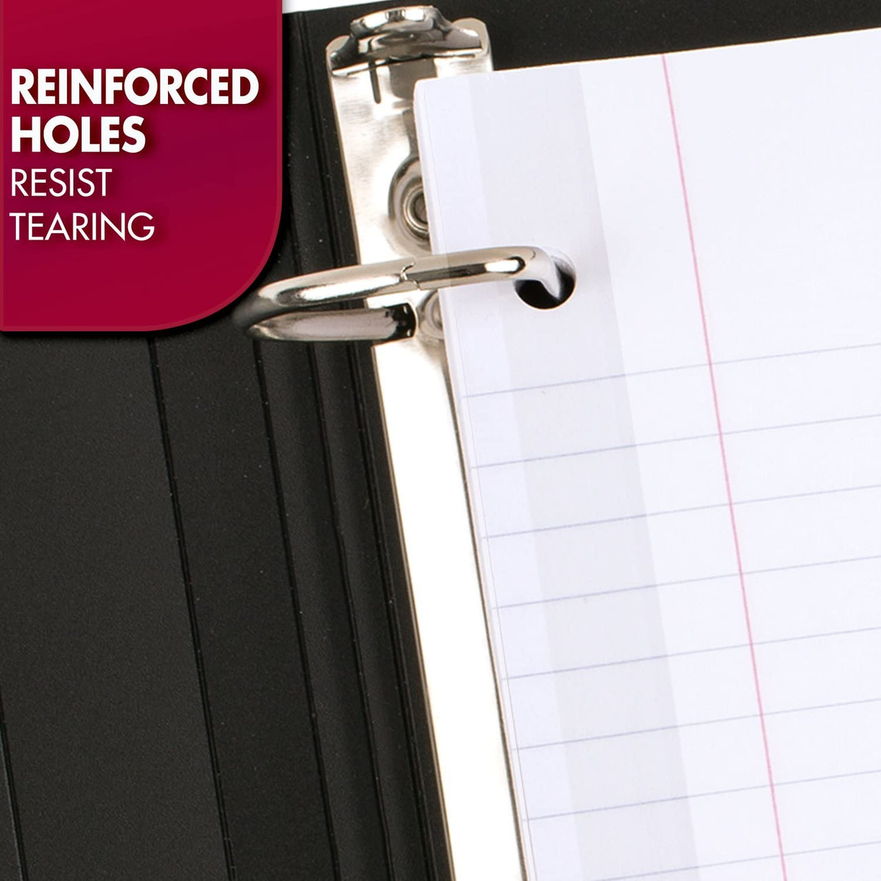 Mead Loose Leaf Paper, Notebook Paper, Wide Ruled Filler Paper, Reinforced, 8 x 10.5, 100 Sheets (15006), White Pack of 1