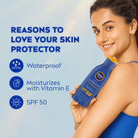 NIVEA Men & Women Sun Protect And Moisture 125Ml Spf 30 Advanced Sunscreen For Instant Protection For Normal Skin| Pa++ UVA - UVB Protection System| Water Resistant| Pack Of 1
