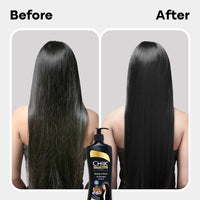 Chik Protein Therapy Shampoo |For 2X Stronger & Black Hair |With the Goodness Of Flax Seeds & Black Tea | 340ml