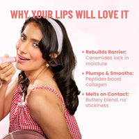 THE SKIN DIET COMPANY Lip Balm - Betty's Bliss|Hydrating & Plumping Tinted Lip Balm | Intensive Repair with Tripeptides, Shea Butter for Dark & Pigmented Lips (10ml)