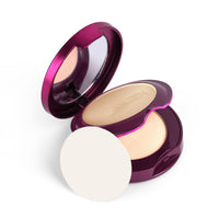 Hilary Rhoda HD High-Definition Pressed Powder | 2 in 1 Compact Powder | Shimmery & Matte Finish | Oil Control Formula | 18g (Vanilla - Shade 02)