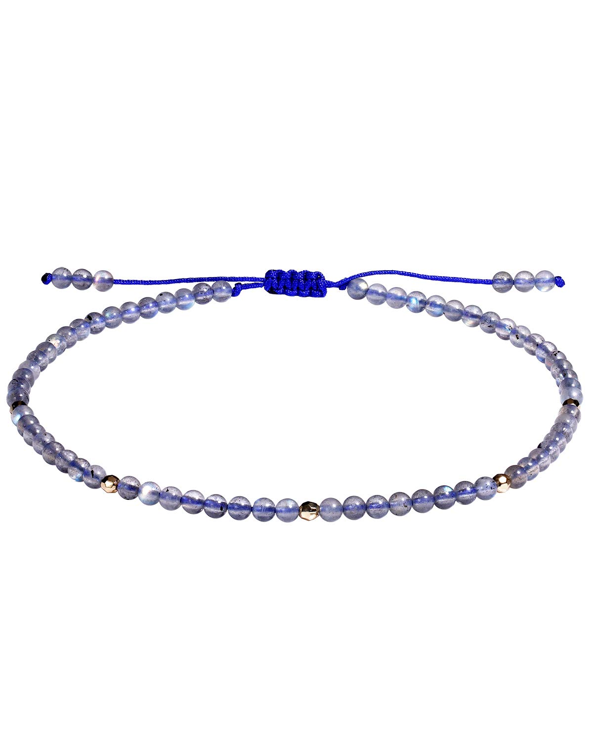 Jewever Gemstone Foot Anklet Bracelet for Women Beaded Stone Healing Energy Crystal Beach Foot Jewelry Adjustable(8.5-10 Inches) moonstone