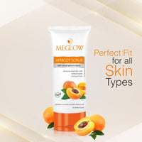 Meglow Mens Skin Care Kit Pack of 3 - Mens Fairness Cream (50g) With Aloevera Extracts and Vitamin E |Apricot Scrub (70g) With Natural Apricot Extracts |Refreshing Face Wash (70g) Helps to Remove Dead Skin Cells and Make Skin Refreshing and Radiant