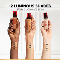 L'Oreal Paris Liquid Foundation, Oil Absorbing Formula, Transferproof, Heatproof and Long-lasting, Infallible 32H Fresh Wear, 250 Radiant Sand