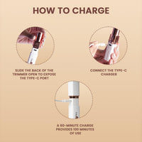 Urban Yog Electric Facial Hair Remover Machine for Women, Quick 60-Minute Charge, 100-Minute Runtime, Stainless Steel Blade, Painless Hair Removal for Upper Lip, Chin, Eyebrows & Cheeks, Compact & Portable