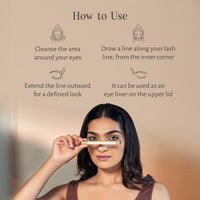 Shankara Luminous Kohl Kajal - Royal Blue | Rich, Creamy Texture with Matte Finish | 12-Hour Long Stay Waterproof Formula | 100 Times Washed A2 Ghee | Preservative-Free | Full Coverage | 0.3g