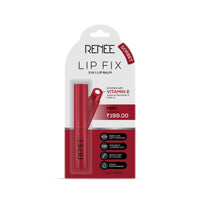 RENEE Lip Fix 3 in 1 Tinted Lip Balm 01 Sorbet 1.6 Gm, Heals, Lightens & Nourishes, Dual Core Care Enriched with Vitamin E, Shea Butter & Jojoba Oil for Dry & Chapped Dry Lips
