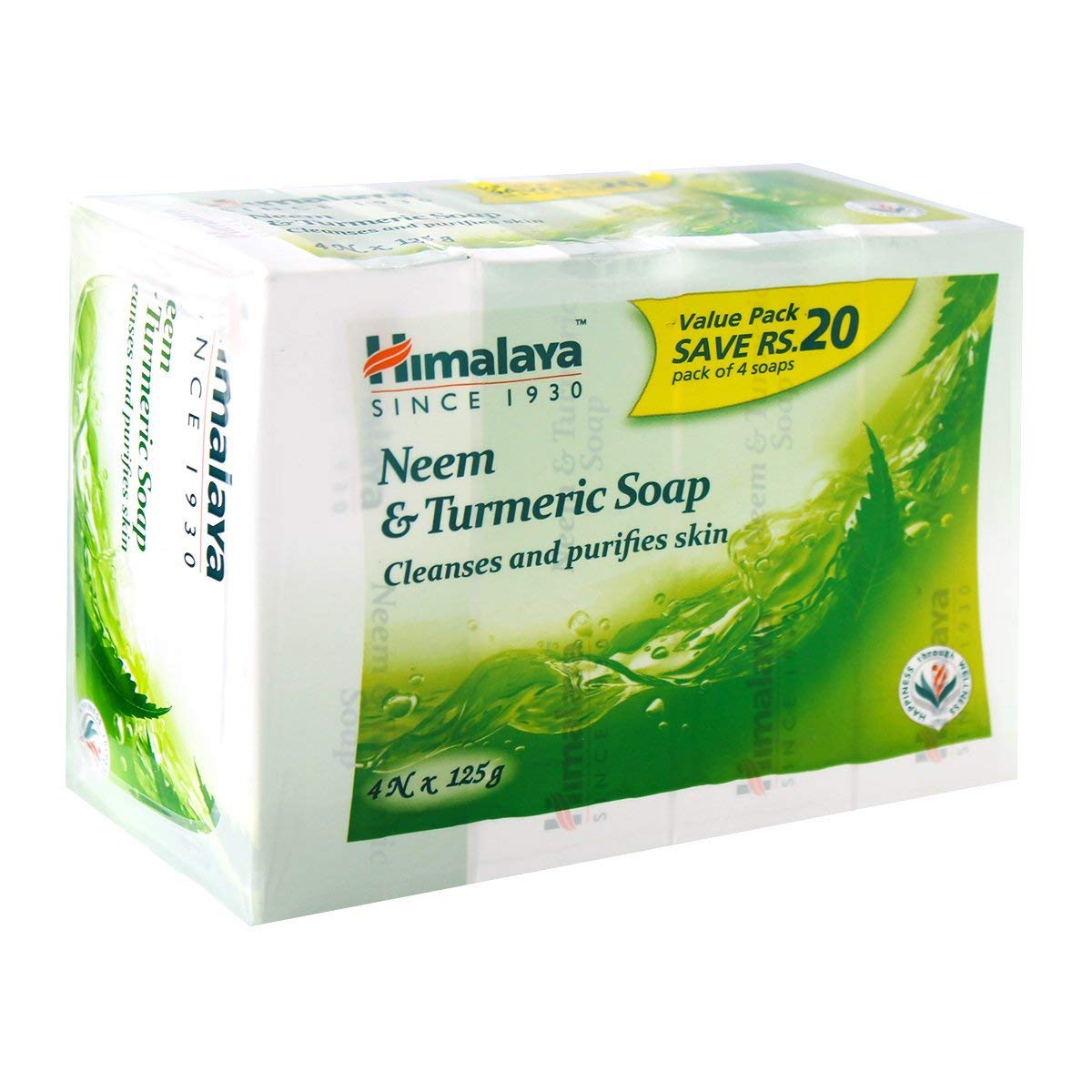 Himalaya Herbals Neem and Turmeric Soap, 125gm (Pack of 4) with Value Pack Save Rs.20 and Himalaya Herbals Protein Shampoo, Gentle Daily Care, 400ml