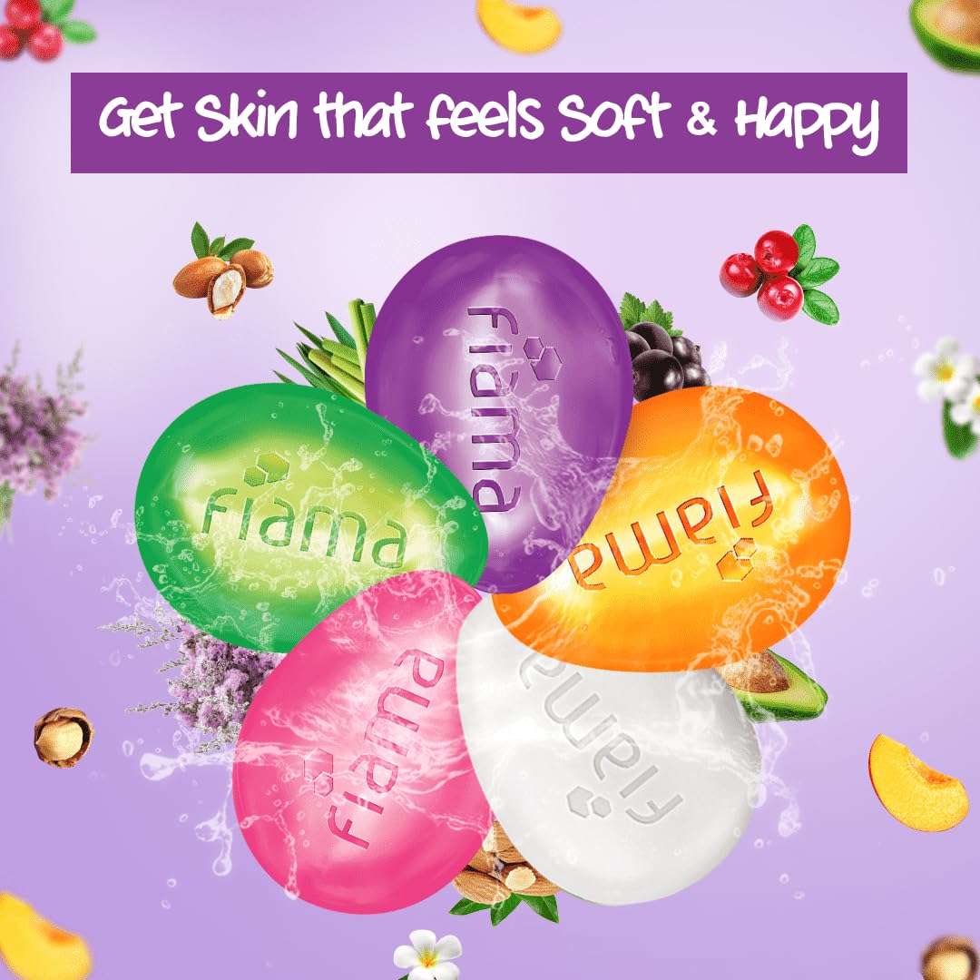Fiama Gel Bar Celebration Pack with 5 unique Gel Bars, 125g (Buy 4 get 1 Free)