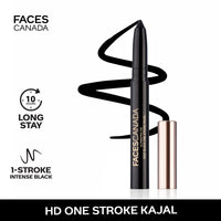 FACESCANADA Ultimepro Hd Deep Black One Stroke Kajal 1.4G, Comfy Matte Liquid Lipstick - Fixed It For You 11, 3 Ml