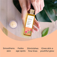 Auravedic Avocado Oil Grapeseed Oil firming body oil after bath for daily use 100 ml body oil for winter body oil for glowing skin anti aging face body massage oil for full body anti aging serum oil