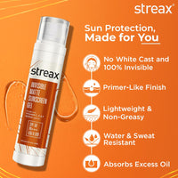 Streax Invisible Matte Gel Sunscreen SPF 50 PA+++, 50g