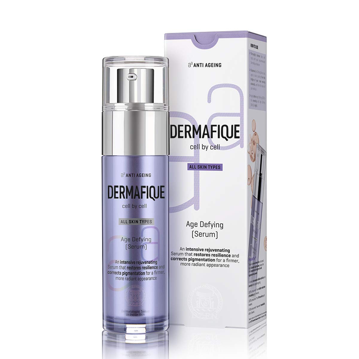 Dermafique Age Defying Face Serum With Vitamin E 50G, Anti-Ageing Serum, Corrects Skin Tone, Pigmentation & Dark Spots, Night Cream For Women Anti Ageing, In 4 Weeks, Dermatologist Tested