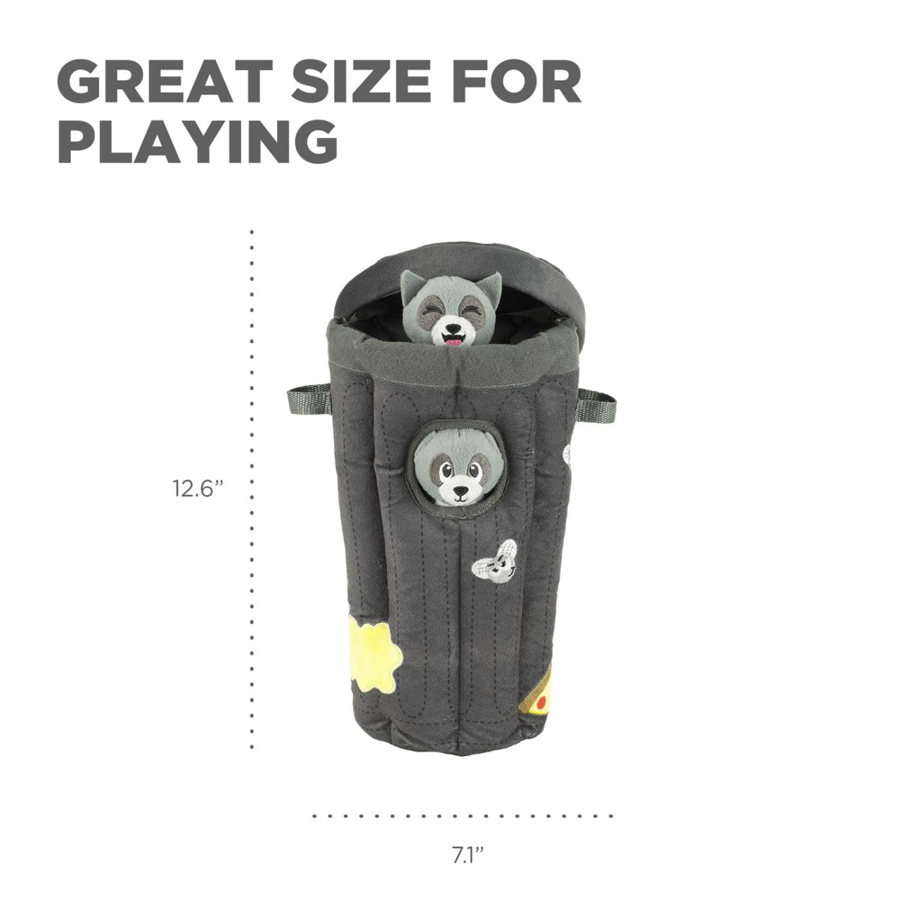 Outward Hound Hide A Raccoon Plush Dog Toy Puzzle