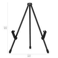 Basics Tabletop Instant Easel, Black Steel Table Top Easels for Display, Adjustable & Portable Tripod for Paintings, Signs, Posters