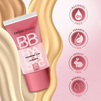 FACES CANADA SPF 35 BB Gel Crème - Light Vanilla, 30g | Multitasking | Even Skin Tone | Instant Glow | Smooth Flawless Matte Finish | Hydrating | Lightweight & Nonsticky