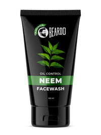 Beardo Purifying Neem Face Wash for Oil Control, 100ml | Soothes & Heals | Daily facewash for men | Face Wash For Oily Skin Acne, Pimple And Oil Control With Glowing Skin