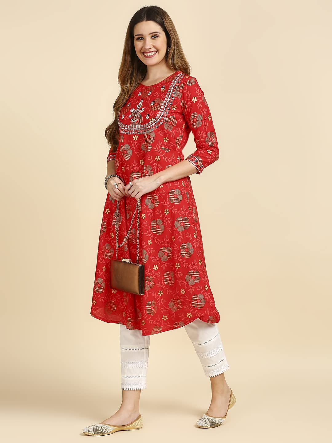 anubhutee Women's  Viscose Kurta