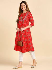 anubhutee Women's  Viscose Kurta