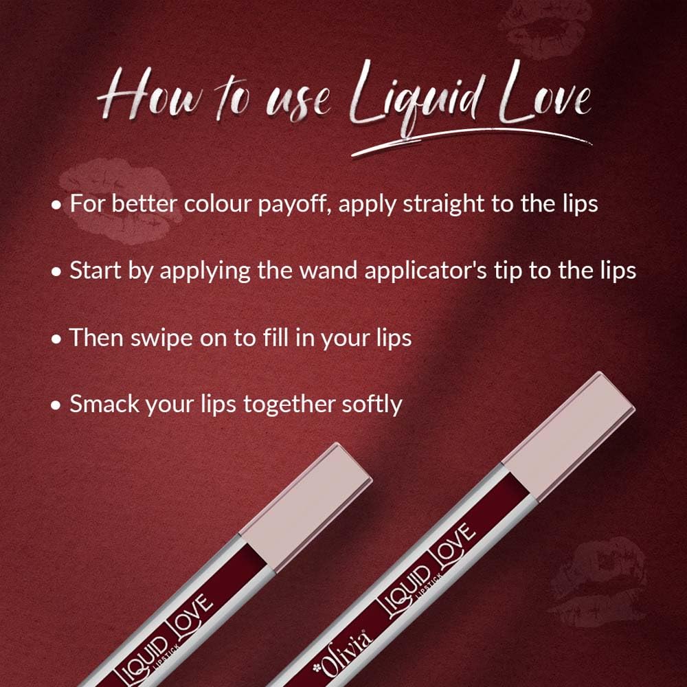 Oliva Liquid Lipstick, 12HR Long-lasting Matte Lipstick, Non Transfer, High Coverage, Water & Smudge Proof, Light Weight & Cruelty-Free - 2ml (Mul-Mul Berry 4)