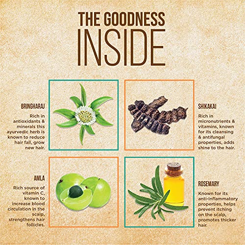 Indulekha Bringha Ayurvedic Shampoo 100 Ml, For Hair Fall Control, With Bringharaj Extracts, Amla, Shikakai - Paraben Free, For Men & Women.