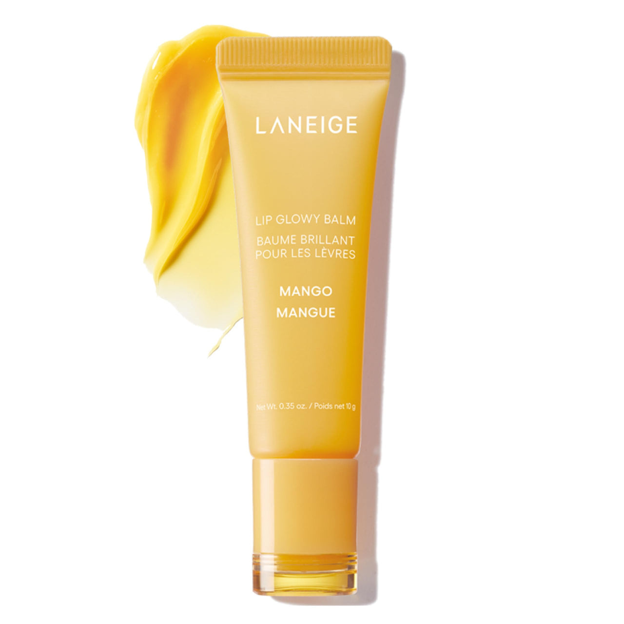 Laneige Lip Glowy Balm | Moisturizing Lip Treatment with Vitamin C + Shea Butter for Soft, Smooth and Glowing Lips | Korean Lip Balm For Dry Chapped Lips |Intense Hydration| Mango |10Gm