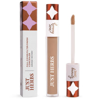Just Herbs Full Cover Filter Finish Under Eye Light Weighted Matte Finish Concealer for Face Makeup 5 ml (Caramel)