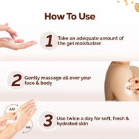 Mamaearth Rice Dewy Bright Light Gel Moisturizer with Rice Water& Niacinamide For Glass-skin Glow 200g| Long-lasting, Nonsticky Hydration |Oil-free, Lightweight & Quick-absorbing |No Harmful Chemicals