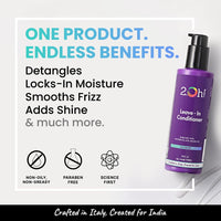 2.Oh! Italian Leave In Conditioner for Dry Hair | Leave In Hair Conditioner with Panthenol and Argan Oil | Nourishing Leave In Conditioner for Wavy Hair | Hair Serum for Dry Frizzy Hair |Women and Men