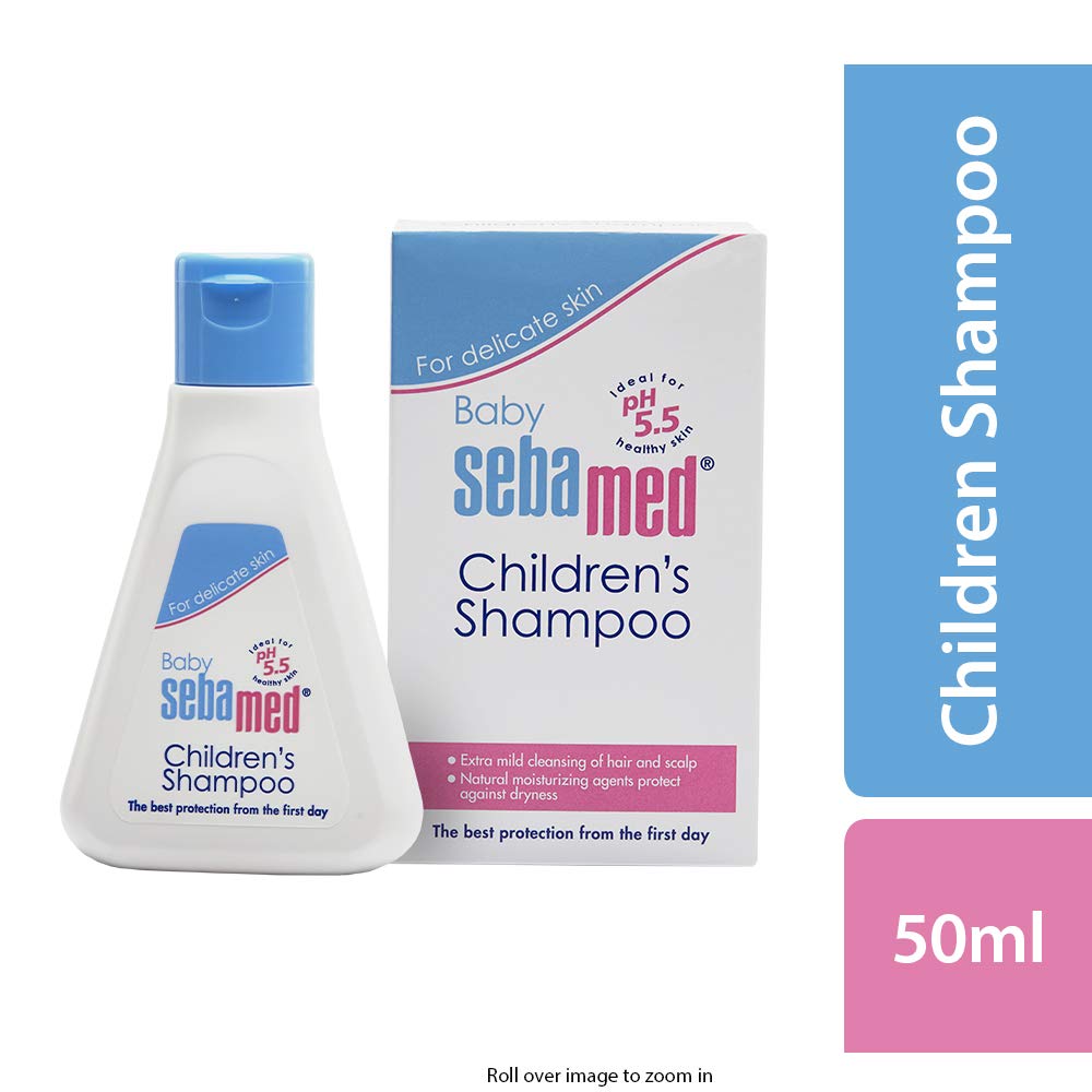 SebaMed Baby Body Lotion, For All Skin Types, 400 ml & Children’s Shampoo (50ml) & Baby Powder with Honeysuckle 200g