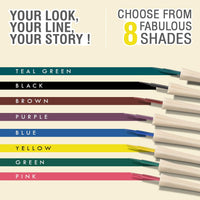 Glamveda Super Matte Liquid Eyeliner – Yellow, Smudge-Proof, Waterproof, Quick Drying | 24-Hour Long Stay | Smooth Application | Bold, Clean, Smudge-Free Look