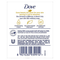 Dove Fresh Beauty Bar (pack of 6) 75g each for Hydrated Skin with Cucumber & Green Tea Leaves scent