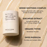 The Face Shop The Therapy Multi Vegan Lipcerin/Lip Mask with Peptides, Shea Butter & PHA