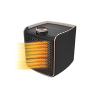 Ontel Handy Heater Turbo 800 Wall Outlet Small Space Heater with Adjustable Thermostat, Programmable 12-Hour Timer, Auto Shut Off - Quiet & Space-Saving Ceramic Mini Heater