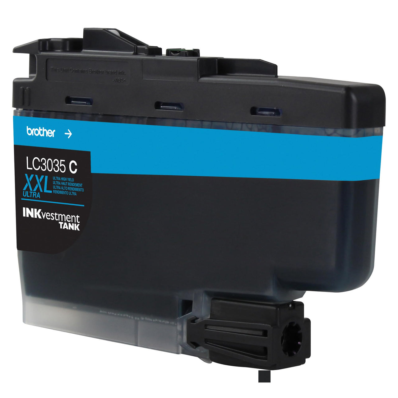 Brother Genuine LC3035C, Single Pack Ultra High-Yield Cyan INKvestment Tank Ink Cartridge, Page Yield Up to 5,000 Pages, LC3035, Dash Replenishment Cartridge