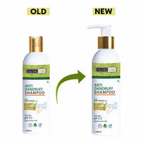 INDUS VALLEY Hair Fall Defense & Anti-Dandruff Shampoo Tear Free, Soap & Alkali Free PH 5.5, No Paraben & SLES/SLS - (200ml)