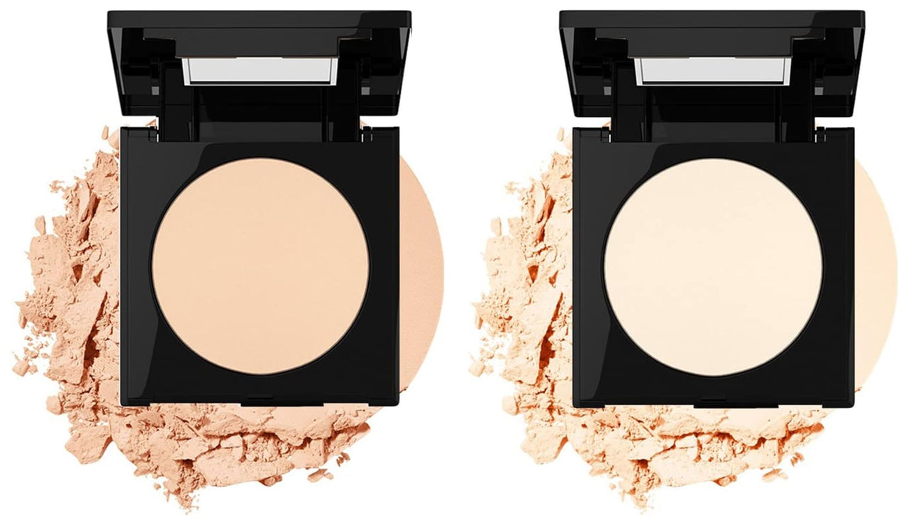 Maybelline New York Fit ME Matte Poreless Powder, 222 True Beige, 8.5g and Maybelline New York Fit Me Matte Poreless Powder, 110 Porcelain, 8.5g