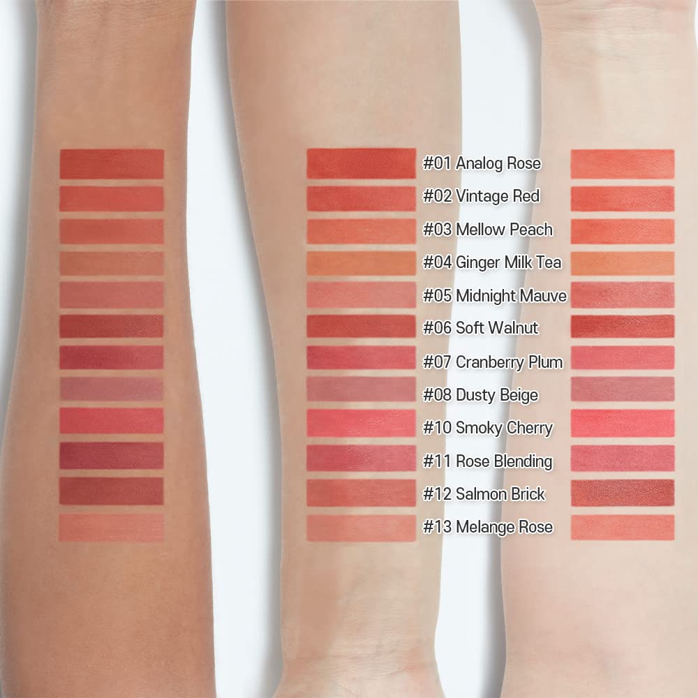 ETUDE Fixing Tint| Long Lasting Liquid Lipstick |Waterproof, Smudgeproof, Lightweight Matte Finish Lip Stain| Full Coverage|Korean Makeup| Shade 06- Soft Walnut-4g