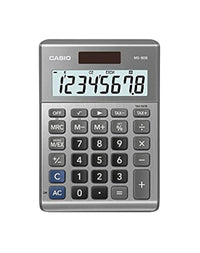 Casio MS-80B 8-Digit Desktop Calculator, Silver Small