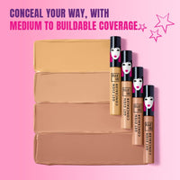 Elle18 Get Even Concealer, Marble, Buildable Coverage Concealer, Covers Dark Spots, Under-eye & Fine Lines, Crease Resistant, Infused with Niacinamide| 5.4ml