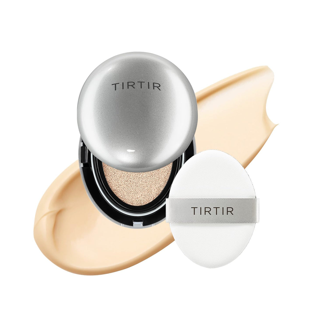 TIRTIR Mask Fit Aura Cushion Foundation, Full coverage, Skin fit, Satin Glow Finish, Korean Cushion Foundation #13N FAIR IVORY, 4.5g