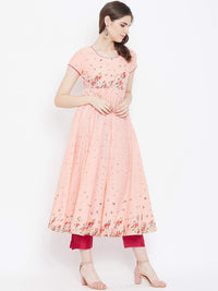 Poshak Hub Women's  Cotton Anarkali Kurta