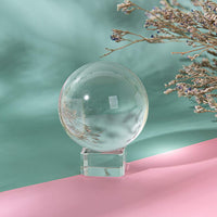 LONGWIN 40mm(1.6 inch) Solid Mini Fengshui Crystal Ball Healing Crystals(Clear) Clear