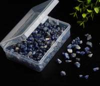 Natural Chip Stone Beads Lapis Lazuli 5-8mm About 400 Pieces Irregular Gemstones Healing Crystal Loose Rocks Bead Hole Drilled DIY for Bracelet Jewelry Making Crafting (5-8mm, Lapis Lazuli)