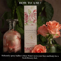Sadhev Ayurvedic Rose water with Extract of Rose Centifolia - 150ml (Pack of 1)_GWP