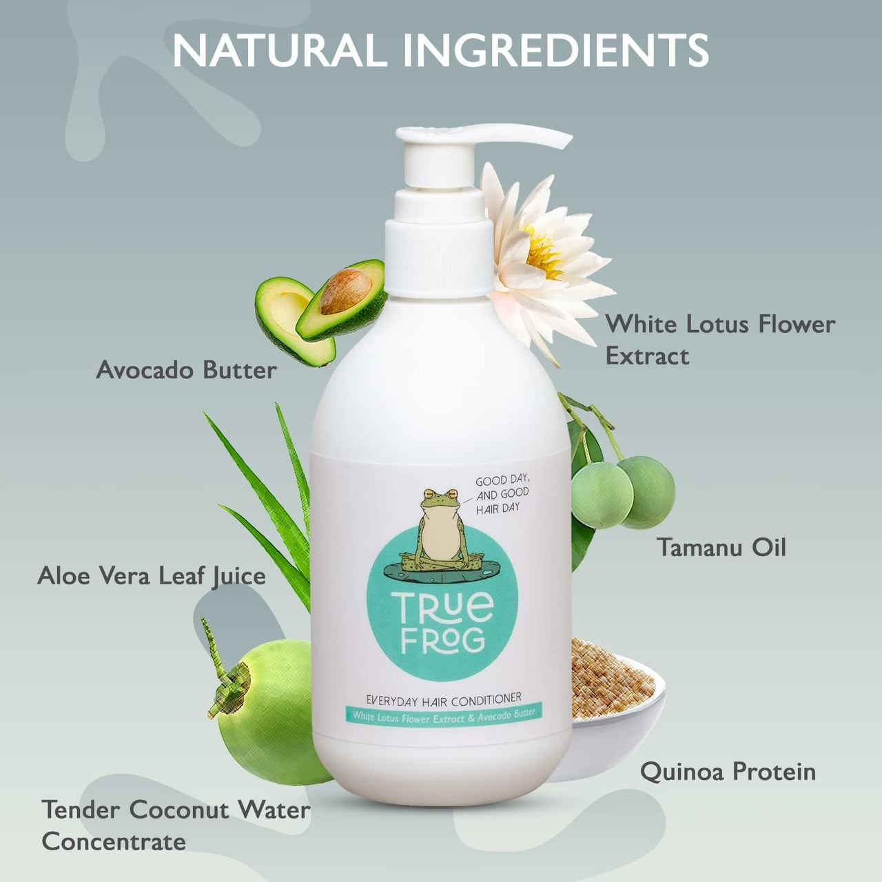 True Frog’s Curly Hair Kit with Shampoo for Curls, Everyday Hair Conditioner and Curl Defining Cream To Moisturize and Define Curls With Beetroot Extract and Ricewater Extract For Curly, Wavy Hair - (Combo Pack of 3) - 750ml