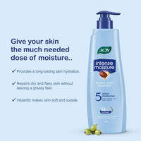Joy Intense Moisture Body Lotion 600ml | With Shea Butter, Jojoba & Vitamin E | For Normal to Dry Skin | Dryness Repair & 24 Hour Softness | Non Sticky & Non Greasy