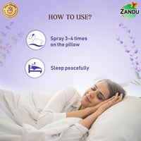 Zandu AyuSleep Spray| Prepared with 100% Natural and Safe to Use Ingredients| Remedy for Sleep disturbances, stress & anxiety (Spray Bottle)