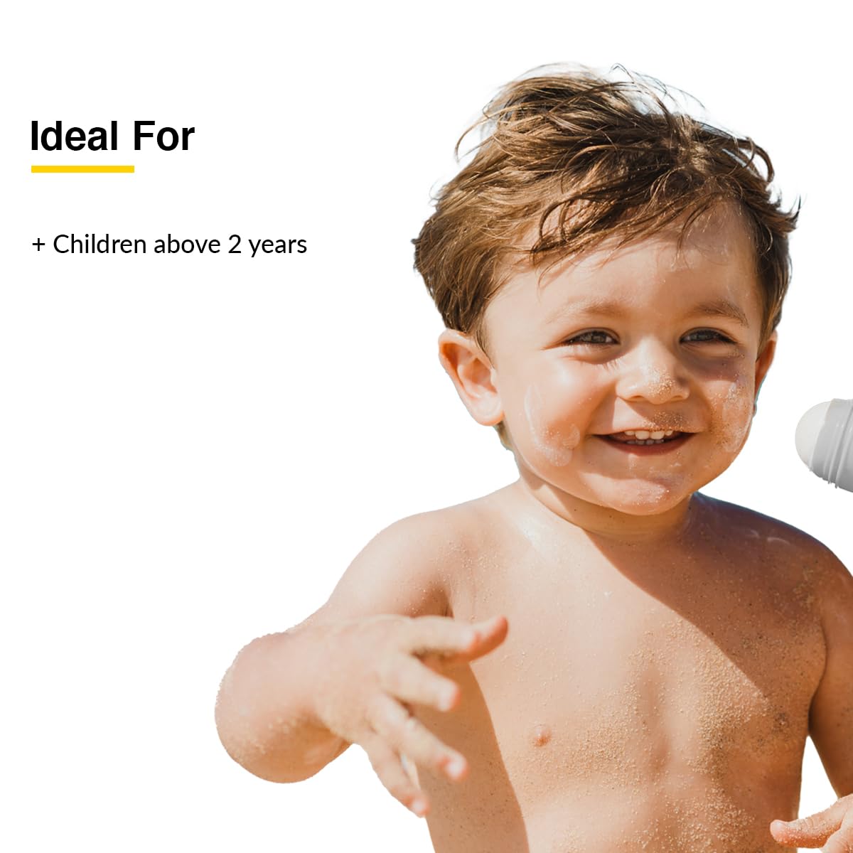 FIXDERMA Shadow SPF 50 Kids Roll On Sunscreen With Golden Seaweed & Phytosterol, PA+++, UVA & UVB Protection, 30Gm - Combination